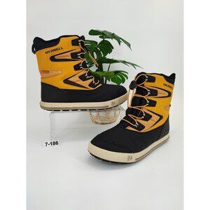 Merrel Women’s Snow Bank 3.0 Mid Zip Yellow Waterproof Boots Size 7M US